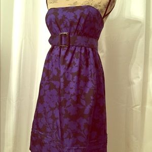 Shoshanna strapless belted dress sz 4
